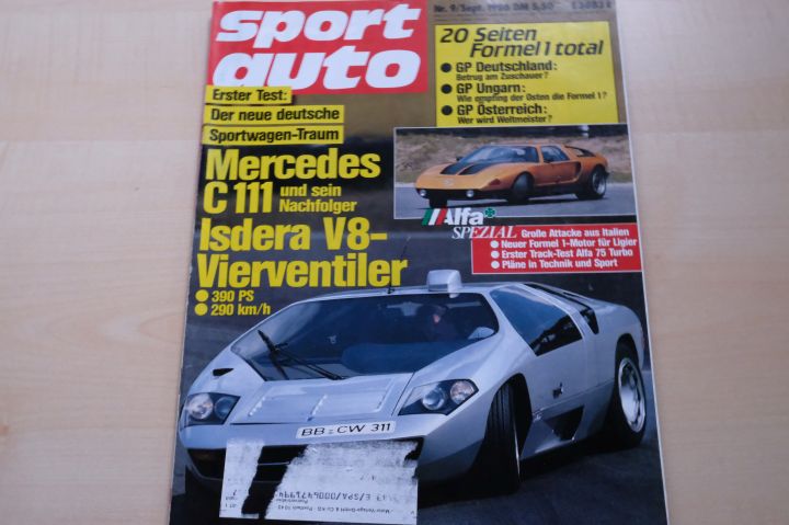 Deckblatt Sport Auto (09/1986)
